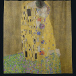 Gustav Klimt, der Kuss Duschvorhang<br><div class="desc">Duschvorhang mit dem Gustav Klimt Kunstwerk namens "Der Kuss". "The Kiss" Gemälde sind ein Gemälde mit einem Mann und Frauen in einem Kuss auf einem Imitat mit goldenem und grünem Hintergrund. Personalisierbar.</div>