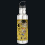 Gustav Klimt - Der Kuss Edelstahlflasche<br><div class="desc">Der Kuss - Gustav Klimt 1907-1908</div>