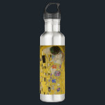 Gustav Klimt - Der Kuss Edelstahlflasche<br><div class="desc">Der Kuss - Gustav Klimt 1907-1908</div>