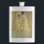 Gustav Klimt - Der Kuss Flachmann<br><div class="desc">Der Kuss - Gustav Klimt 1907-1908</div>