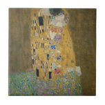 Gustav Klimt - Der Kuss Fliese<br><div class="desc">Berühmtes Gemälde von Gustav Klimt. Das Kiss ist eines der besten romantischen Gemälde und ein großes Geschenk für Valentinstag und andere romantische Anlässe. Phantastisches Meisterwerk der Symbolik und ein großartiges Werk von Gustav Klimt.</div>