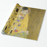 Gustav Klimt der Kuss Geschenkpapier<br><div class="desc">Eins von ikonenhaftsten Bildern Gustav Klimts; Der Kuss.</div>