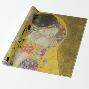 Gustav Klimt - Der Kuss Geschenkpapier