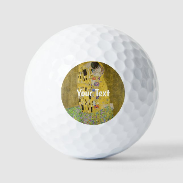 Gustav Klimt - Der Kuss Golfball (Vorderseite)