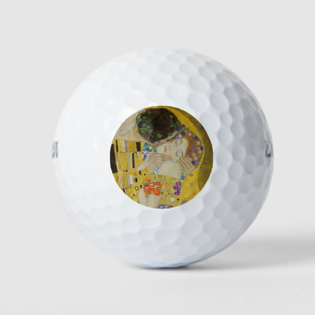Gustav Klimt - Der Kuss Golfball (Vorderseite)