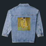 Gustav Klimt - Der Kuss Jeansjacke<br><div class="desc">Der Kuss - Gustav Klimt 1907-1908</div>