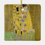 Gustav Klimt - Der Kuss Keramikornament<br><div class="desc">Der Kuss - Gustav Klimt 1907-1908</div>