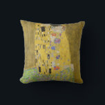 Gustav Klimt - Der Kuss Kissen<br><div class="desc">Der Kuss - Gustav Klimt 1907-1908</div>