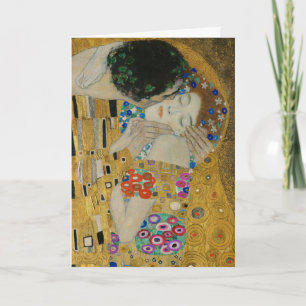 Gustav Klimt Der Kuss Klassisches Gemälde Karte