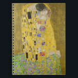 Gustav Klimt - Der Kuss Notizblock<br><div class="desc">Der Kuss - Gustav Klimt 1907-1908</div>