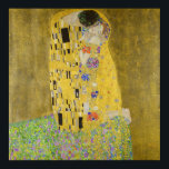 Gustav Klimt - Der Kuss Poster<br><div class="desc">Der Kuss - Gustav Klimt 1907-1908</div>