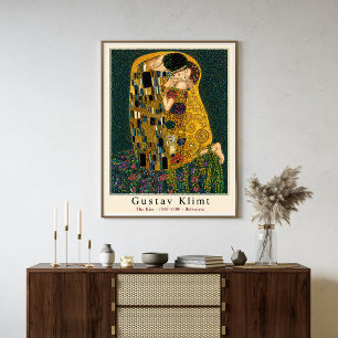 Gustav Klimt Der Kuss Poster Art Nouveau