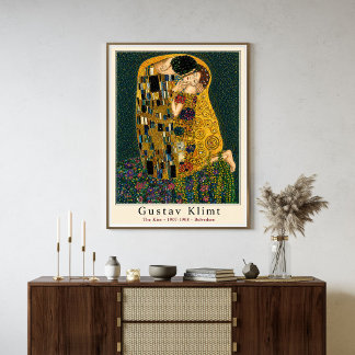 Gustav Klimt Der Kuss Poster | Art Nouveau