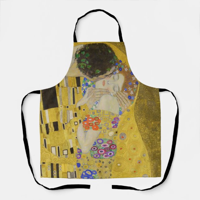 Gustav Klimt - Der Kuss Schürze (Vorderseite)