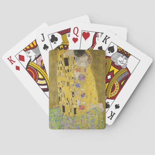 Gustav Klimt - Der Kuss Spielkarten (Rückseite)