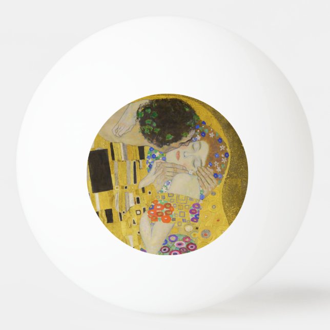Gustav Klimt - Der Kuss Tischtennisball (Vorderseite)