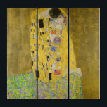 Gustav Klimt - Der Kuss Triptychon<br><div class="desc">Der Kuss - Gustav Klimt 1907-1908</div>