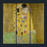Gustav Klimt - Der Kuss Triptychon<br><div class="desc">Der Kuss - Gustav Klimt 1907-1908</div>