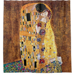 Gustav Klimt - Der Kuss - Vintager Jugendstil Duschvorhang