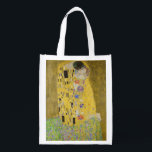 Gustav Klimt - Der Kuss Wiederverwendbare Einkaufstasche<br><div class="desc">Der Kuss - Gustav Klimt 1907-1908</div>