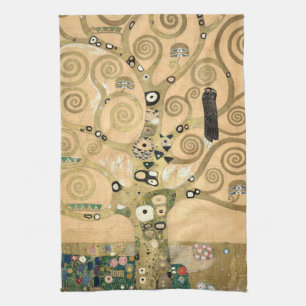 Gustav Klimt - Der Lebensbaum, Stoclet-Fries Geschirrtuch