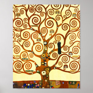 Gustav Klimt Der Mensch und die Weintrauben Poster