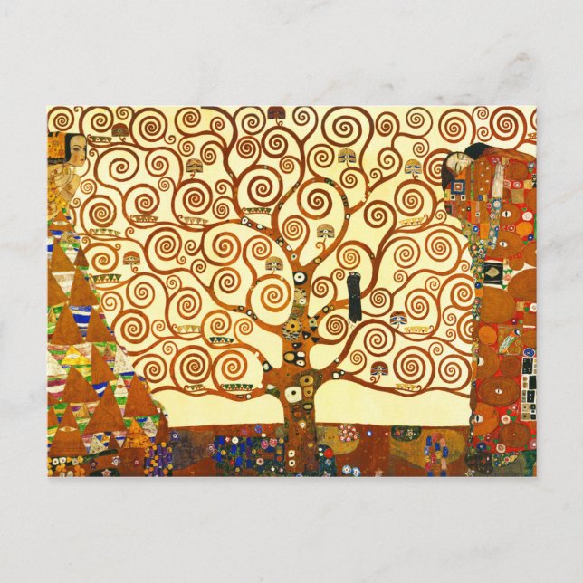 Gustav Klimt Der Mensch und die Weintrauben Postkarte (Vorderseite)