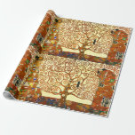 Gustav Klimt Der Park der Villa Negroni Geschenkpapier<br><div class="desc">Gustav Klimt der Baum des schönen Kunstwerks</div>