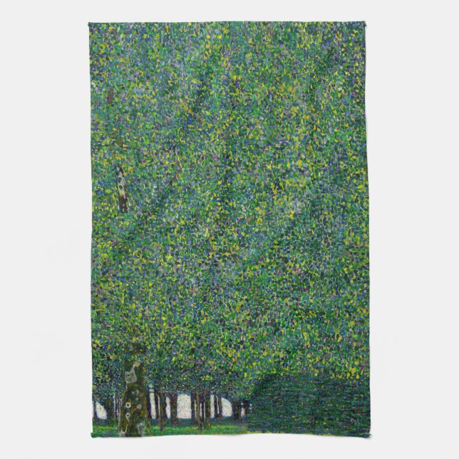 Gustav Klimt - Der Park Geschirrtuch (Vertikal)