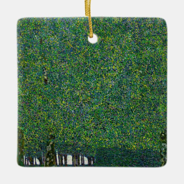 Gustav Klimt - Der Park Keramikornament (Vorderseite)