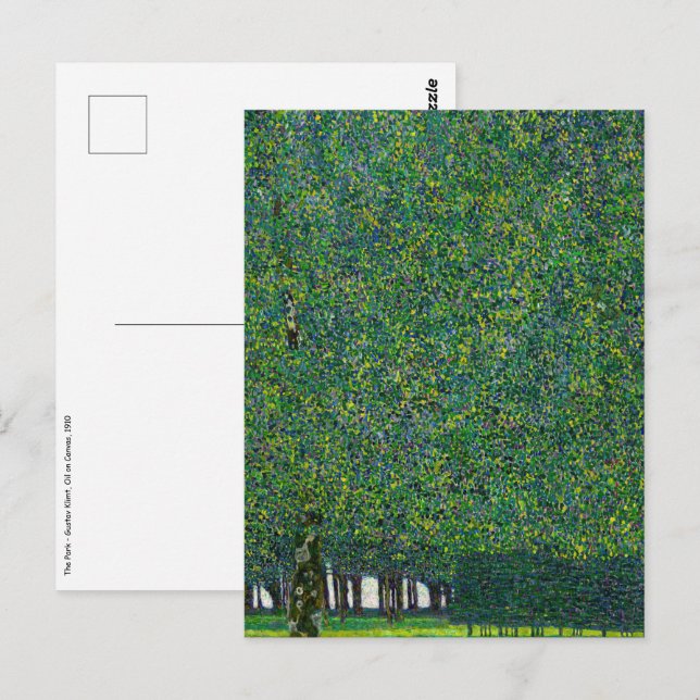 Gustav Klimt - Der Park Postkarte (Vorne/Hinten)