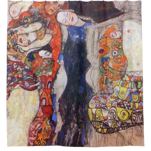 Gustav Klimt - Die Brücke Duschvorhang (Vorderseite)