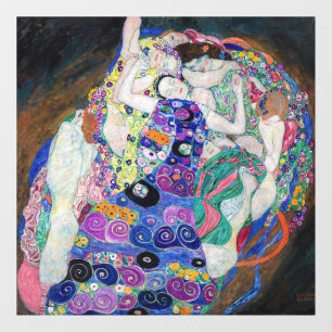Gustav Klimt - Die Jungfrau Fensteraufkleber