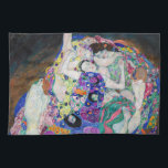 Gustav Klimt - Die Jungfrau Geschirrtuch<br><div class="desc">Die Jungfrau / Der Maiden - Gustav Klimt,  Öl auf Leinwand,  1913</div>