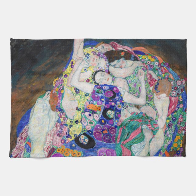Gustav Klimt - Die Jungfrau Geschirrtuch (Horizontal)
