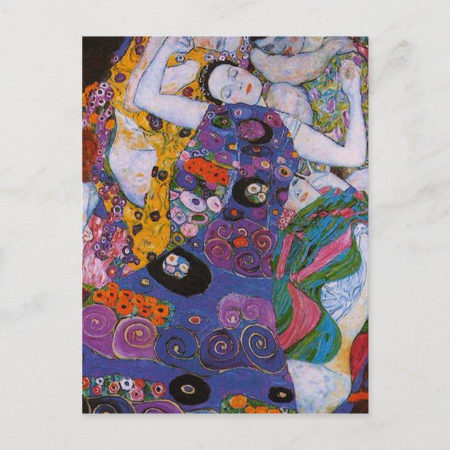 Gustav Klimt - Die Jungfrau Postkarte (Vorderseite)