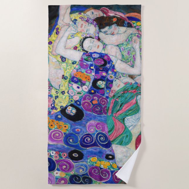 Gustav Klimt - Die Jungfrau Strandtuch (Vorderseite)