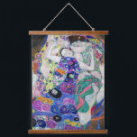Gustav Klimt - Die Jungfrau Wandteppich Mit Holzrahmen<br><div class="desc">Die Jungfrau / Der Maiden - Gustav Klimt,  Öl auf Leinwand,  1913</div>