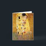 Gustav Klimt die Kiss-Note-Karte Karte<br><div class="desc">Gustav Klimt die Kiss-Karte. Kunstölfarbe auf Leinwand von 1907-1908. Der Kuss ist Gustav Klimts bekanntestes Gemälde,  ein wunderschönes Werk,  das den Höhepunkt seiner goldenen Periode darstellt. Ein perfektes Geschenk für Liebhaber der österreichischen Symbolik,  Gustav Klimt,  und der schönen Kunst.</div>
