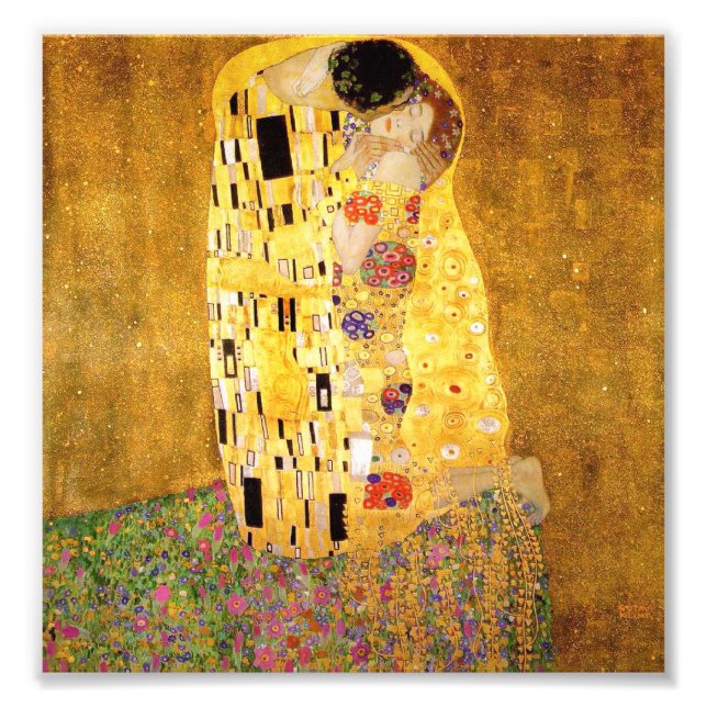 Gustav Klimt Die Kiss Print Fotodruck (Vorne)