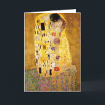 Gustav Klimt die Kuss-Gruß-Karte Karte<br><div class="desc">Gustav Klimt die Kussgrußkarte. GrafikÖlfarbe auf Leinwand von 1907-1908. Der Kuss ist bekannteste Malerei Gustav Klimts,  eine schöne Arbeit,  welche die Höhe seines goldenen Zeitraums darstellt. Ein perfektes Geschenk für Liebhaber des österreichischen Symbolismus,  Gustav Klimt und schöne Kunst.</div>