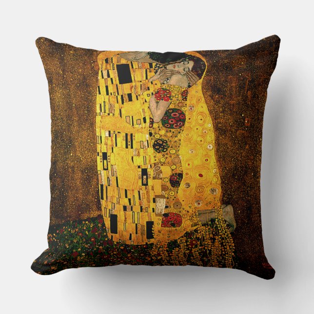 Gustav Klimt die Kuss-Kissen Kissen (Vorderseite)