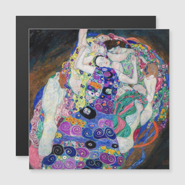 Gustav Klimt - Die Magnetkarte der Jungfrau (Vorne/Hinten)