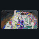 Gustav Klimt - Die Magnetkarte der Jungfrau US Nummernschild<br><div class="desc">Die Jungfrau / Der Maiden - Gustav Klimt,  Öl auf Leinwand,  1913</div>