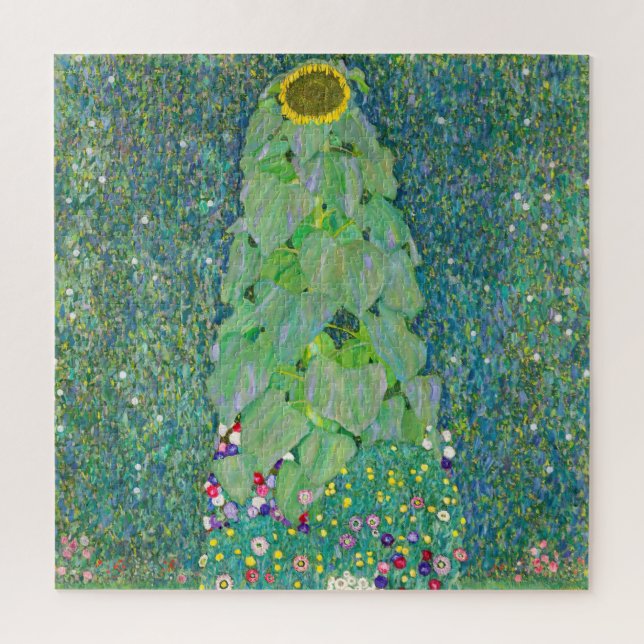 Gustav Klimt - Die Sonnenblume (Vertikal)