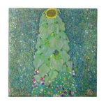 Gustav Klimt - Die Sonnenblume Fliese<br><div class="desc">Sonnenblume - Gustav Klimt, Öl auf Leinwand, 1907</div>
