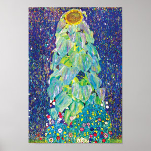 Gustav Klimt - Die Sonnenblume Kunstmalerei Poster