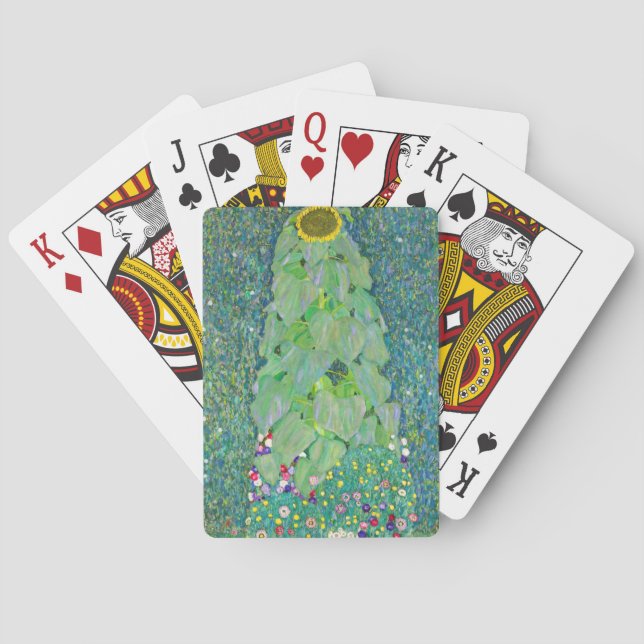 Gustav Klimt - Die Sonnenblume Spielkarten (Rückseite)