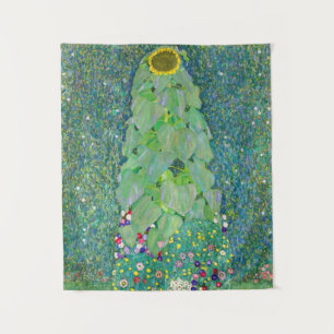 Gustav Klimt - Die Sonnenblume Wandteppich