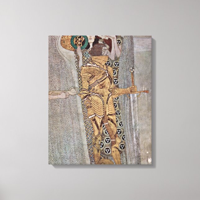 Gustav Klimt - Die Wanddetails der Beethoven-Wandf Leinwanddruck (Vorderseite)